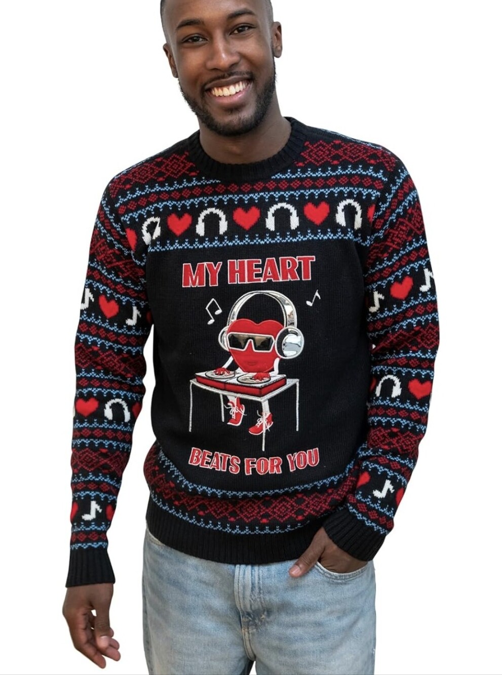 Blizzard Bay Men's Valentine's Day Crew Neck Sweater Size Small